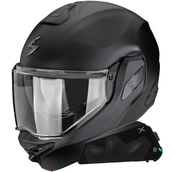 Klapp Scorpion Exo-Tech II Solid Matt Black + Kit bluetooth Exo-Com Link-1C