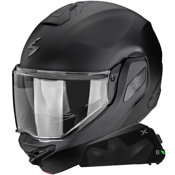 Klapp Scorpion Exo-Tech II Solid Matt Black + Kit bluetooth Exo-Com Link-1C