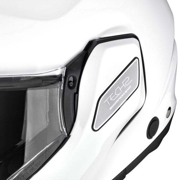 Scorpion Exo-Tech II Solid White + Kit Bluetooth BT Mini