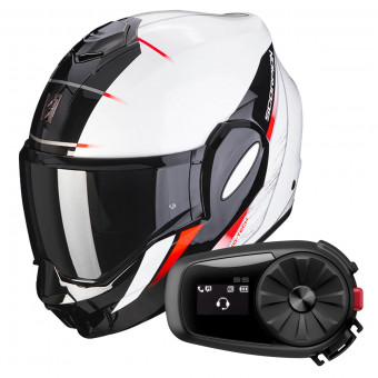 Klapp Scorpion Exo Tech Primus Pearl White Black + Kit Bluetooth 5S