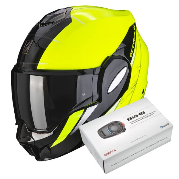 Klapp Scorpion Exo Tech Primus Yellow Fluo Black + Kit Bluetooth SMH5