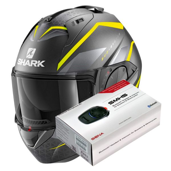 Klapp Shark Evo-Es Yari Mat AYS + Kit Bluetooth SMH5 Solo