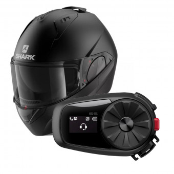 Klapp Shark EVO GT Blank Mat KMA + Kit Bluetooth 5S