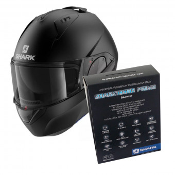 Klapp Shark EVO GT Blank Mat KMA + Kit Bluetooth Sharktooth Prime