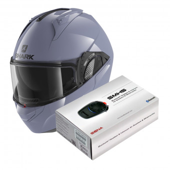 Klapp Shark EVO GT Blank S01 + Kit Bluetooth Sena SMH5