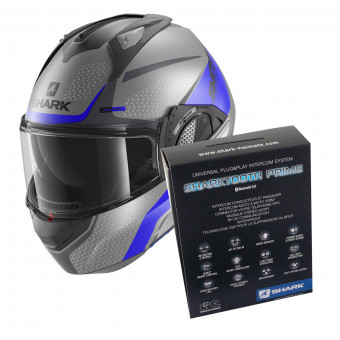 Klapp Shark EVO GT Encke Mat ABK + Kit Bluetooth Sharktooth Prime