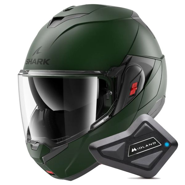 Klapp Shark Oxo Blank Mat G02 + Kit Bluetooth BT Mini