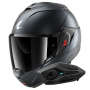 Casque Klapp Shark Oxo Dark Shadow Mat B16 + Kit Bluetooth Sena for Shark Solo