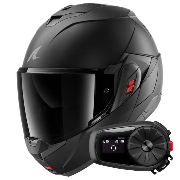 Klapp Shark Oxo Dark Shadow Mat KMA + Kit Bluetooth 5S Solo Klapp Shark Oxo Dark Shadow Mat KMA + Kit Bluetooth 5S Solo