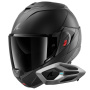 Casque Klapp Shark Oxo Dark Shadow Mat KMA + Kit Bluetooth Sena for Shark Mesh Solo