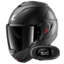 Casque Klapp Shark Oxo Dark Shadow Mat Titan Mat A08 + Kit bluetooth 5R Lite Solo
