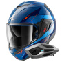 Casque Klapp Shark Oxo Mekarium BUO + Kit Bluetooth Sena for Shark Mesh Solo