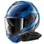 Casque Klapp Shark Oxo Mekarium BUO + Kit Bluetooth Sena for Shark Solo