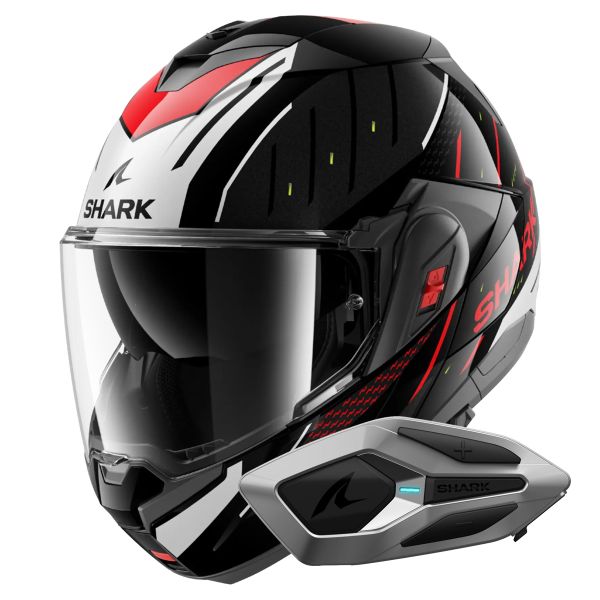 Klapp Shark Oxo Rydger KSR + Kit Bluetooth Sena for Shark Mesh Solo