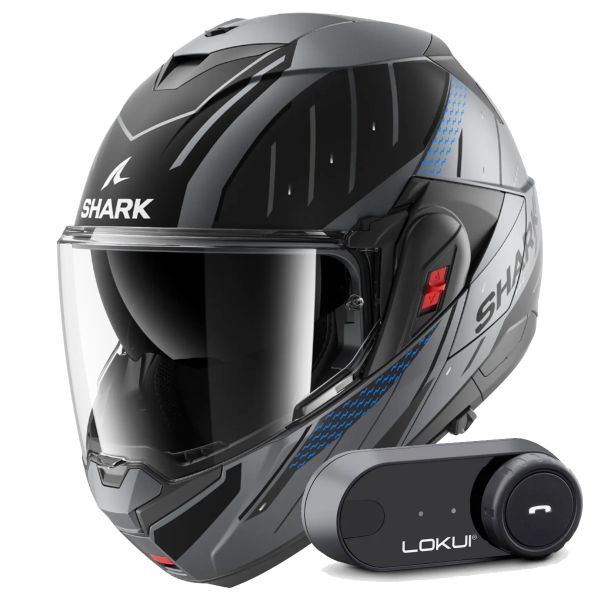 Klapp Shark Oxo Rydger Mat ABK + Kit Bluetooth Lokui K30