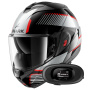 Casque Klapp Shark Oxo Sikter KUS + Kit bluetooth 5R Lite Solo