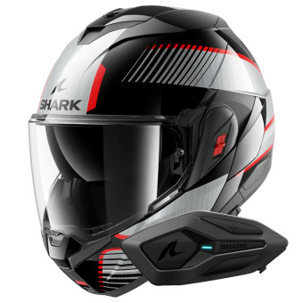 Casque Klapp Shark Oxo Sikter KUS + Kit Bluetooth Sena for Shark Mesh Solo Casque Klapp Shark Oxo Sikter KUS + Kit Bluetooth Sena for Shark Mesh Solo