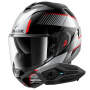 Casque Klapp Shark Oxo Sikter KUS + Kit Bluetooth Sena for Shark Mesh Solo
