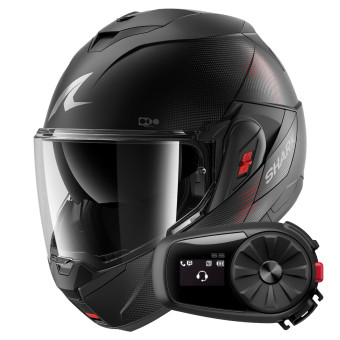Casque Klapp Shark Oxo SP Lyne Mat KAA + Kit Bluetooth 5S Solo Casque Klapp Shark Oxo SP Lyne Mat KAA + Kit Bluetooth 5S Solo