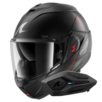 Casque Klapp Shark Oxo SP Lyne Mat KAA + Kit Bluetooth Sena for Shark Solo Casque Klapp Shark Oxo SP Lyne Mat KAA + Kit Bluetooth Sena for Shark Solo