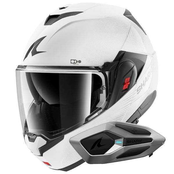 Klapp Shark Oxo SP Lyne WSS + Kit Bluetooth Sena for Shark Mesh Solo