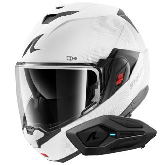 Casque Klapp Shark Oxo SP Lyne WSS + Kit Bluetooth Sena for Shark Solo Casque Klapp Shark Oxo SP Lyne WSS + Kit Bluetooth Sena for Shark Solo