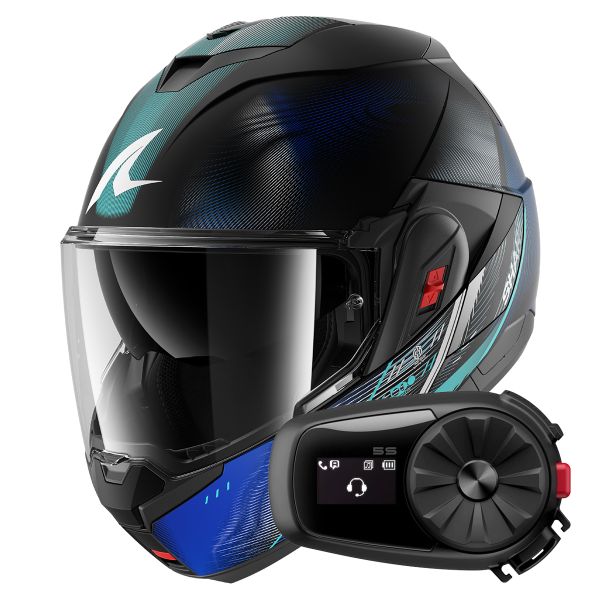 Klapp Shark Oxo Speed-Tech KBW + Kit Bluetooth 5S Solo