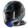 Casque Klapp Shark Oxo Speed-Tech KBW + Kit Bluetooth Sena for Shark Mesh Solo