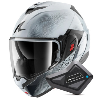 Casque Klapp Shark Oxo Speed-Tech SWK + Kit Bluetooth BT Mini Casque Klapp Shark Oxo Speed-Tech SWK + Kit Bluetooth BT Mini
