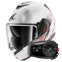Casque Klapp Shark Oxo Speed-Tech WRK + Kit Bluetooth 5S Solo