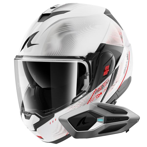 Klapp Shark Oxo Speed-Tech WRK + Kit Bluetooth Sena for Shark Mesh Solo