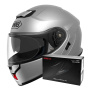 Casque Klapp Shoei Neotec 3 Light Silver + Intercom Sena SRL-03