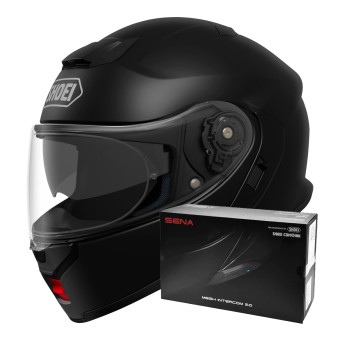 Klapp Shoei Neotec 3 Matt Black + Intercom Sena SRL-03