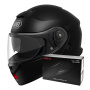 Casque Klapp Shoei Neotec 3 Matt Black + Intercom Sena SRL-03