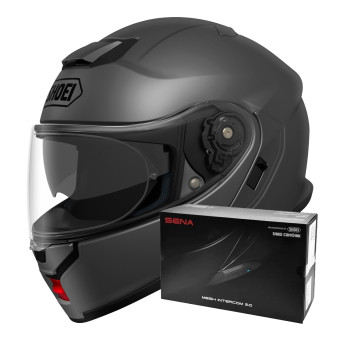 Klapp Shoei Neotec 3 Matt Deep Grey + Intercom Sena SRL-03