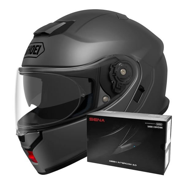 Klapp Shoei Neotec 3 Matt Deep Grey + Intercom Sena SRL-03 Klapp Shoei Neotec 3 Matt Deep Grey + Intercom Sena SRL-03