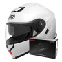 Casque Klapp Shoei Neotec 3 White + Intercom Sena SRL-03