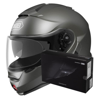 Klapp Shoei Neotec II Anthracite + Intercom Sena SRL-Mesh