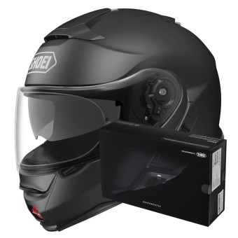 Klapp Shoei Neotec II Matt Black + Intercom Sena SRL-Mesh