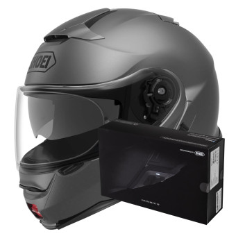 Klapp Shoei Neotec II Matt Deep Grey + Intercom Sena SRL-Mesh
