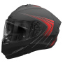 Casque Klapp Stormer Blow Angel Black Red Matt