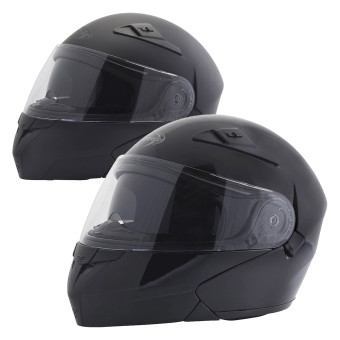 Klapp Stormer 2 flip-up helmets pack Turn black + Turn matt black