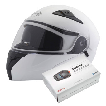Klapp Stormer Turn White + Kit Bluetooth SMH5 Solo