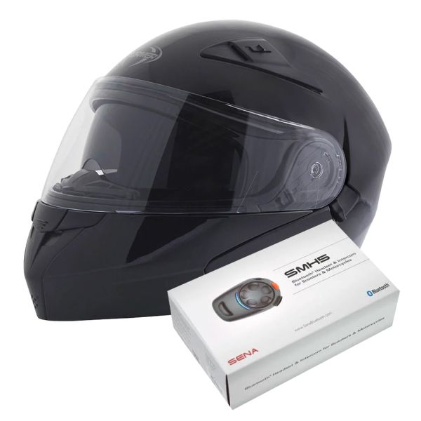 Klapp Stormer Turn Black + Kit Bluetooth SMH5 Solo