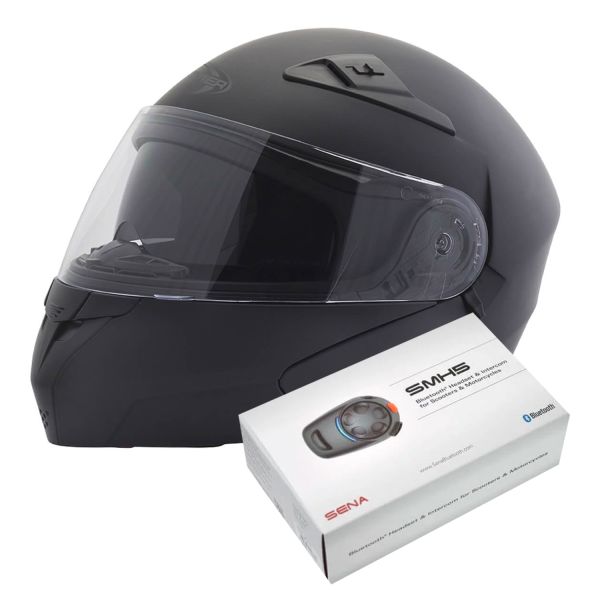 Klapp Stormer Turn Matt Black + Kit Bluetooth SMH5 Solo