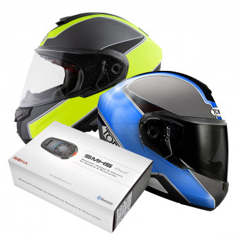 Klapp Torx Neil 2 Trip Blue + Neil 2 Trip Neon Yellow + KIt Bluetooth SMH5 Duo