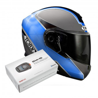 Klapp Torx Neil 2 Trip Blue + Kit Bluetooth SMH5 Solo