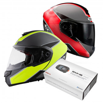 Klapp Torx Neil 2 Trip Neon Yellow + Neil 2 Trip Red + KIt Bluetooth SMH5 Duo