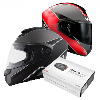 Klapp Torx Neil 2 Trip Black + Neil 2 Trip Red + KIt Bluetooth SMH5 Duo