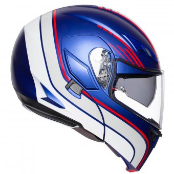 AGV Compact ST Boston Matt Blue White Red